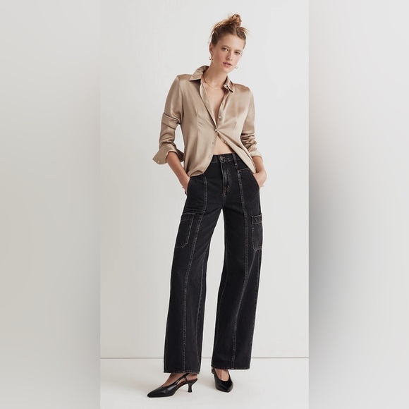 Madewell Denim - Madewell Baggy Straight Cargo Jeans